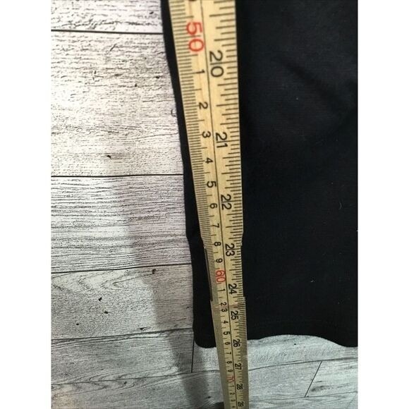 Guess Faux Leather Panel Leggings Women's Size XL Black Stretch High‎ Waist - Picture 7 of 9